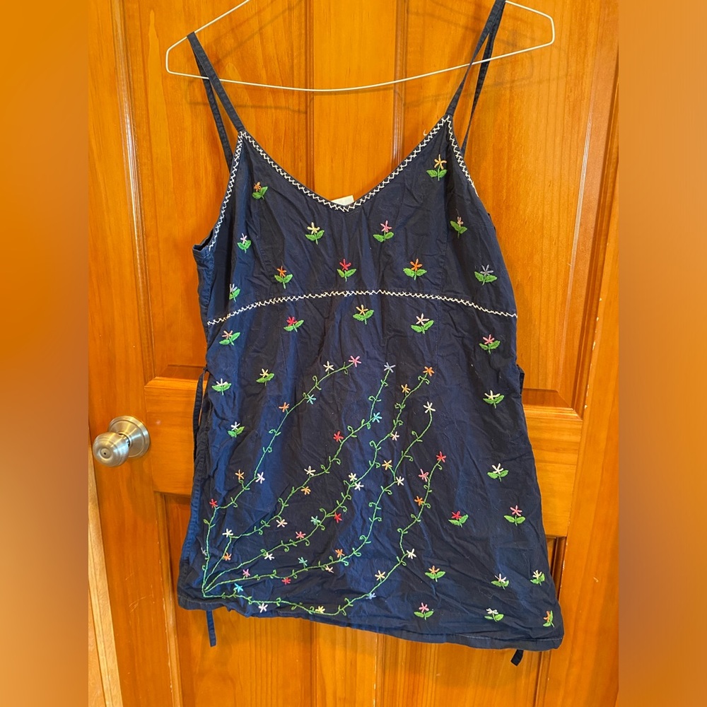 Embroidered mini dress vintage